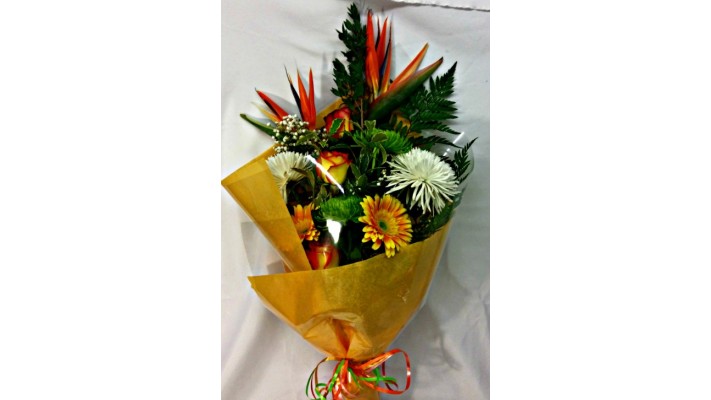 Bouquet avec oiseaux du paradis AE 027